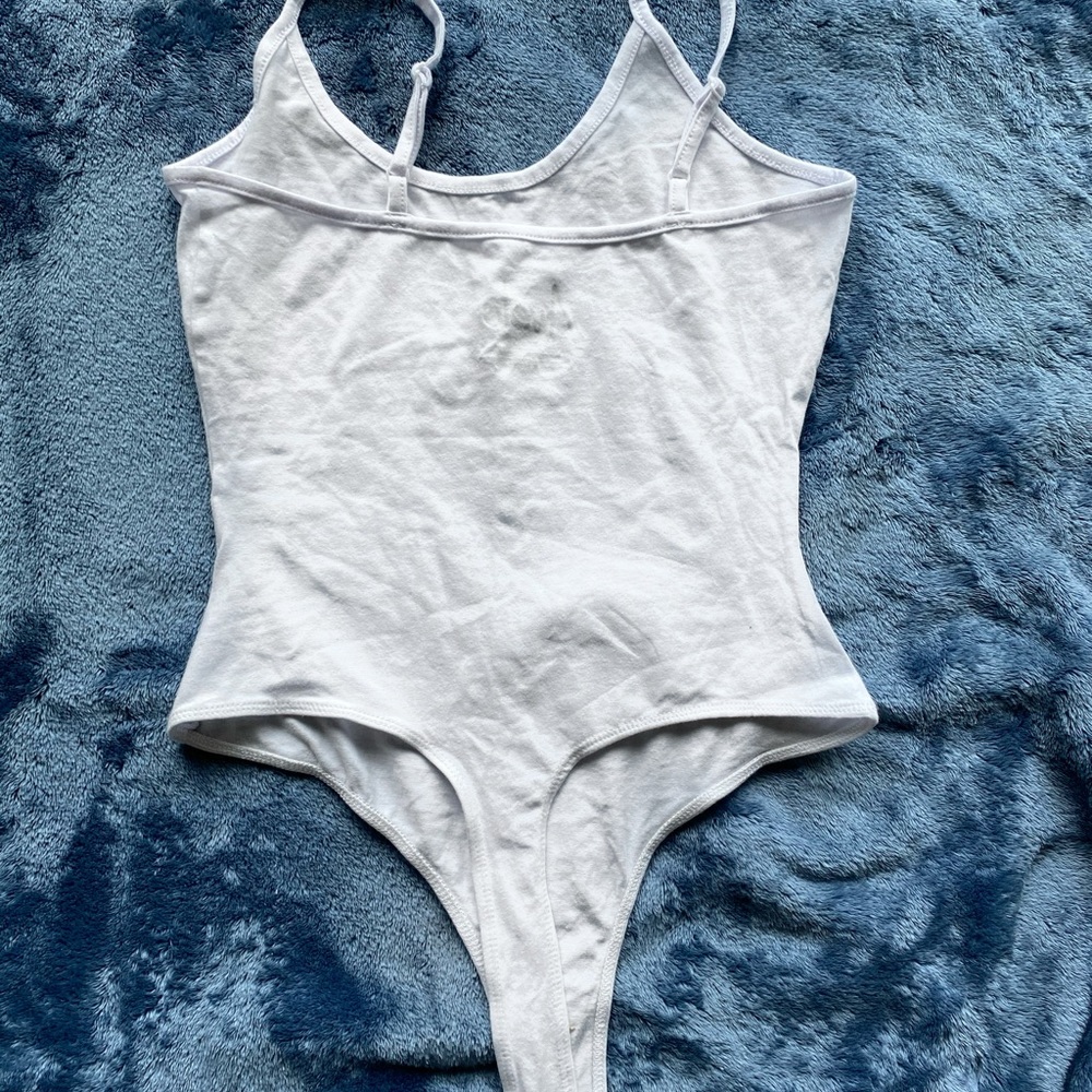 White Spaghetti Strap BodySuit